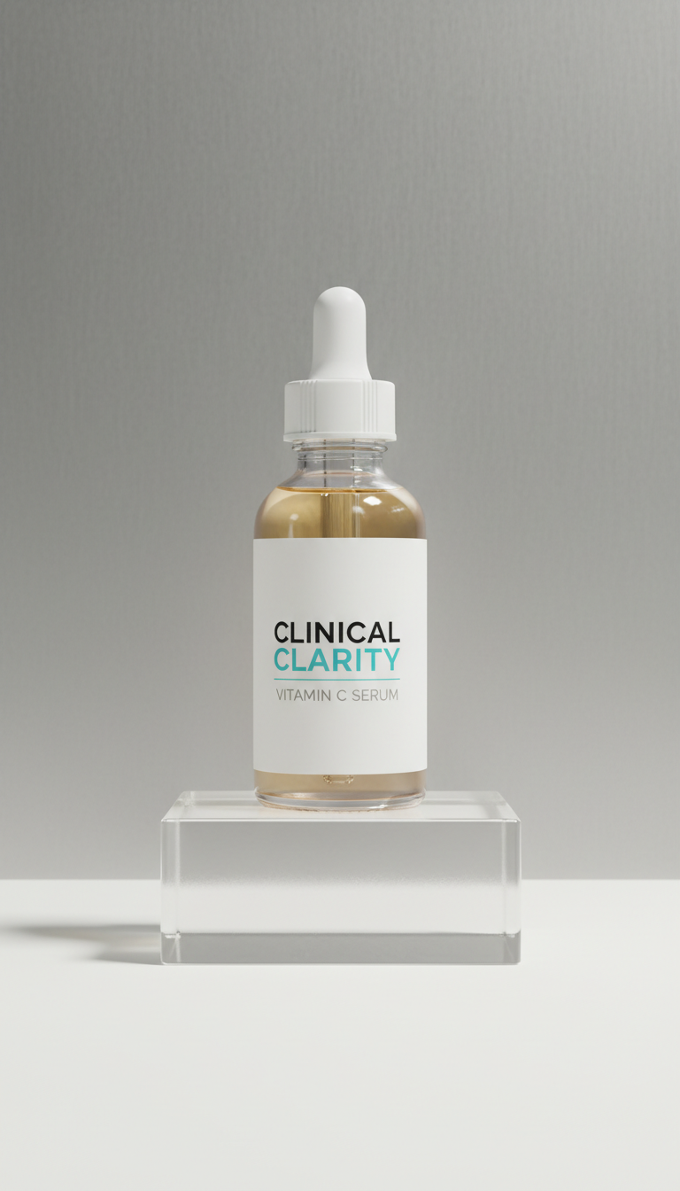 Vitamin C Serum glass bottle